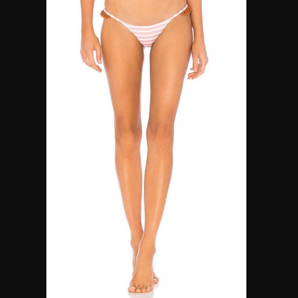 NWT Revolve x Same The Pin Up Bottom in Pink Stripe & Rust